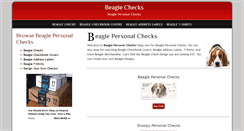 Desktop Screenshot of beaglepersonalchecks.com