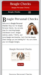 Mobile Screenshot of beaglepersonalchecks.com